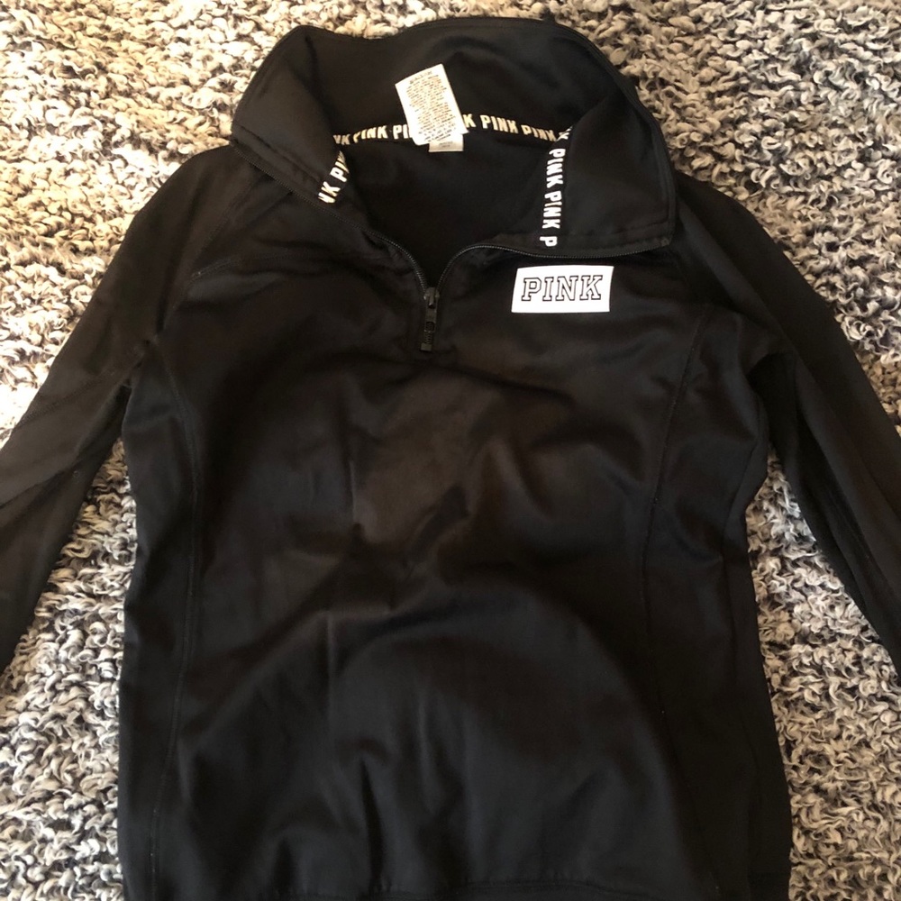 black PINK quarter zip